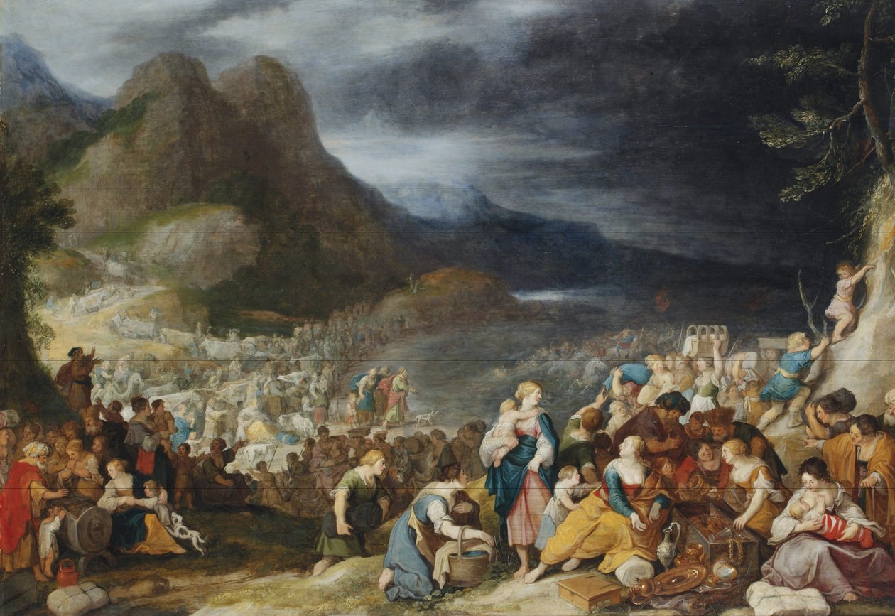Přechod Rudého moře od Hans Jordaens III