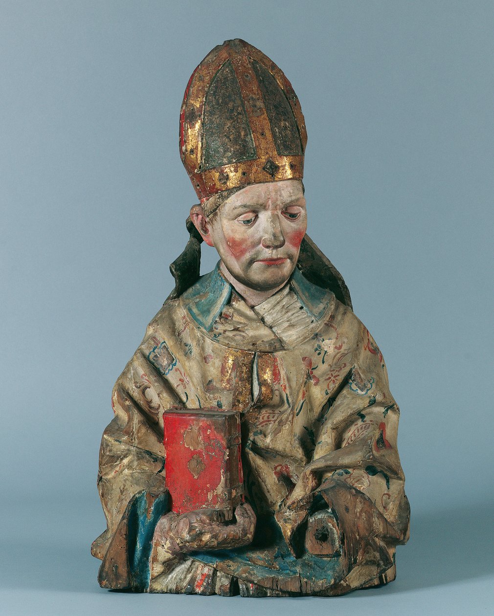 poloviční postava sv. Biskupský od Hans Klocker (Umkreis)