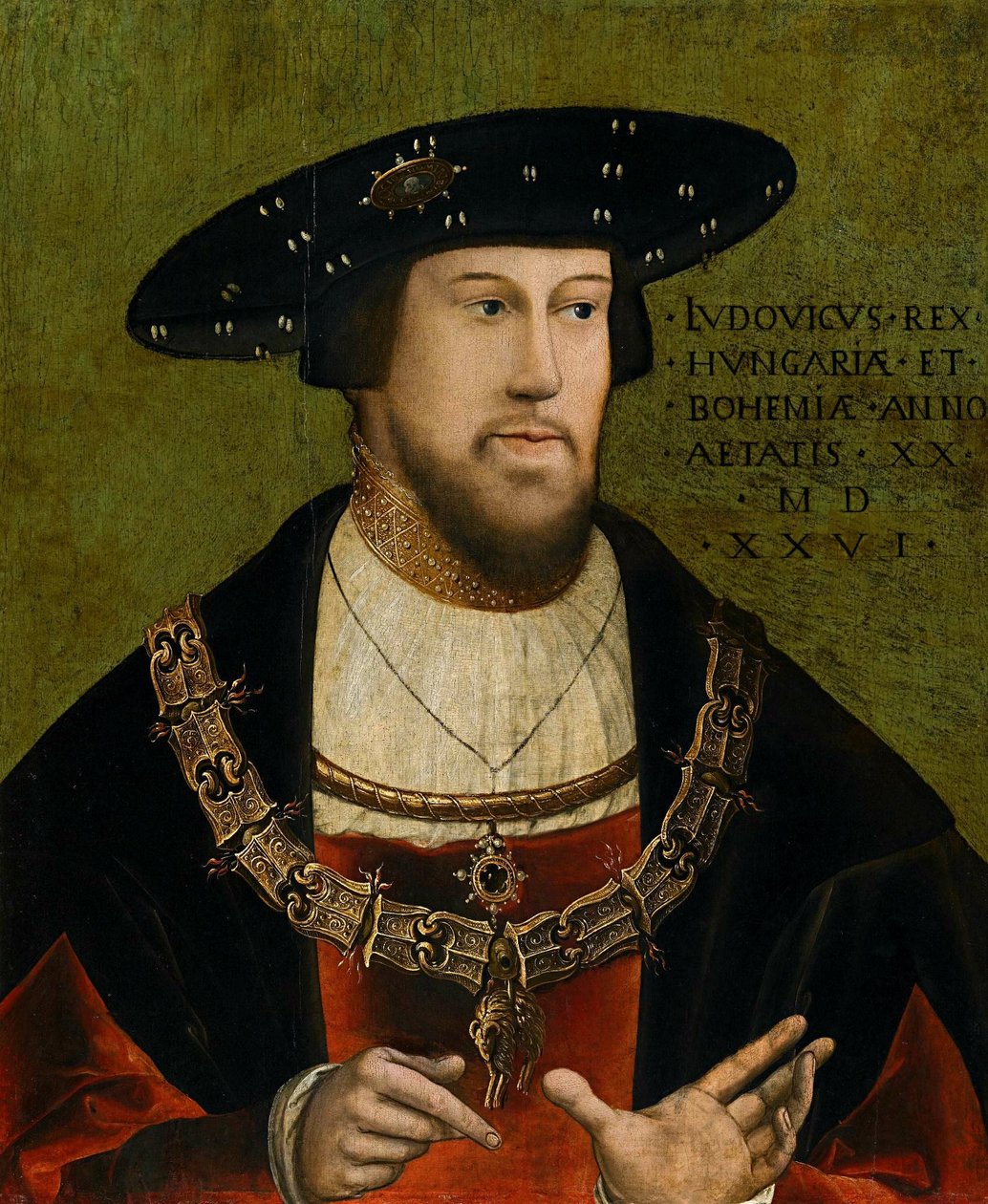 Portrét uherského krále Ludvíka II (1506-1526) od Hans Krell