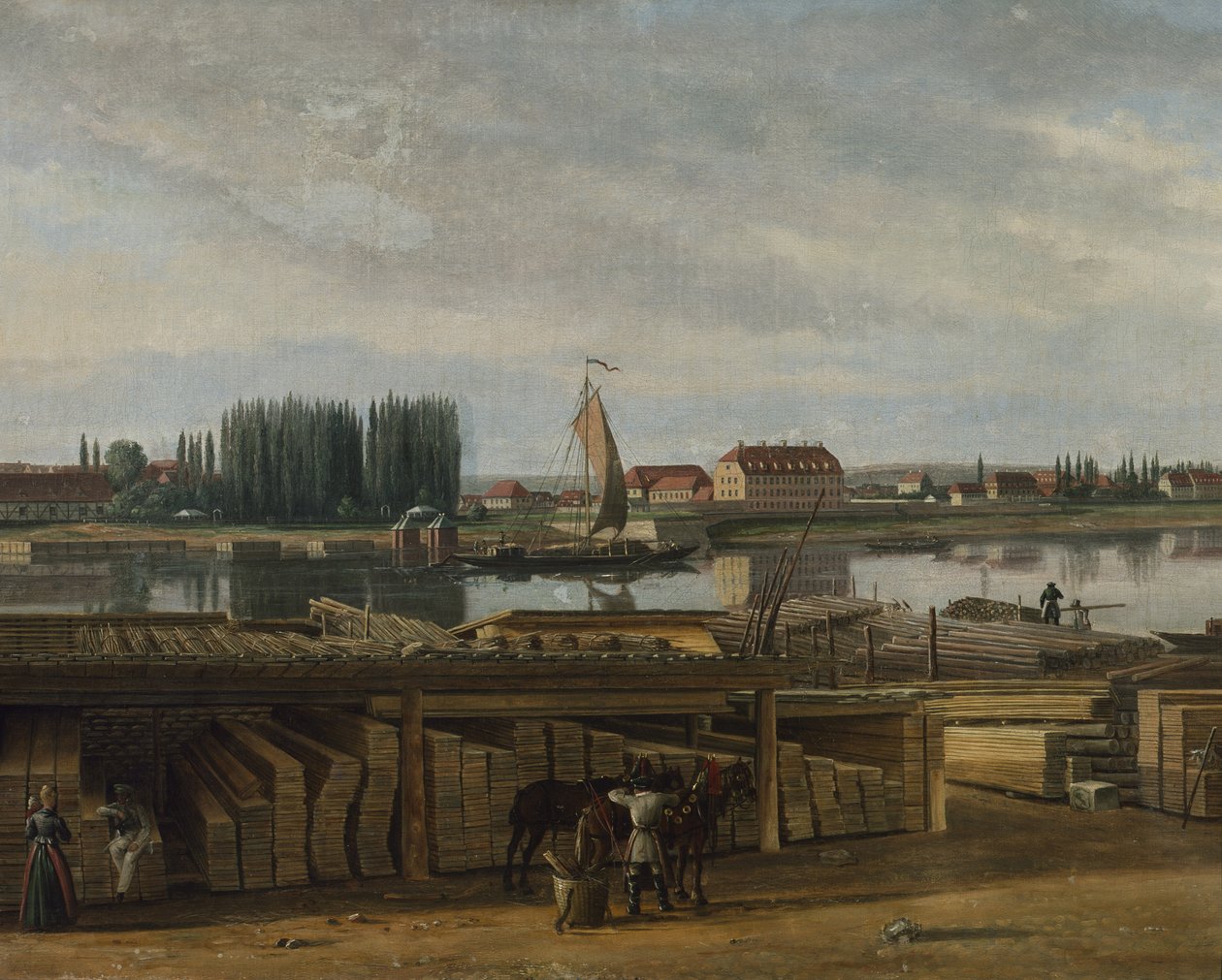 Z oblasti Drážďan, kolem 1829-30 (olej na plátně) od Hans Leganger Reusch