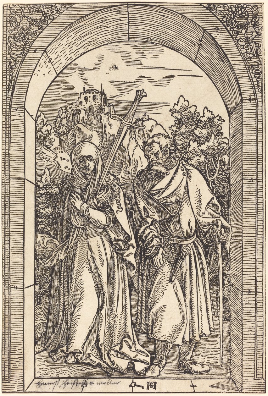 Mater Dolorosa a svatý Josef od Hans Leonard Schaufelein