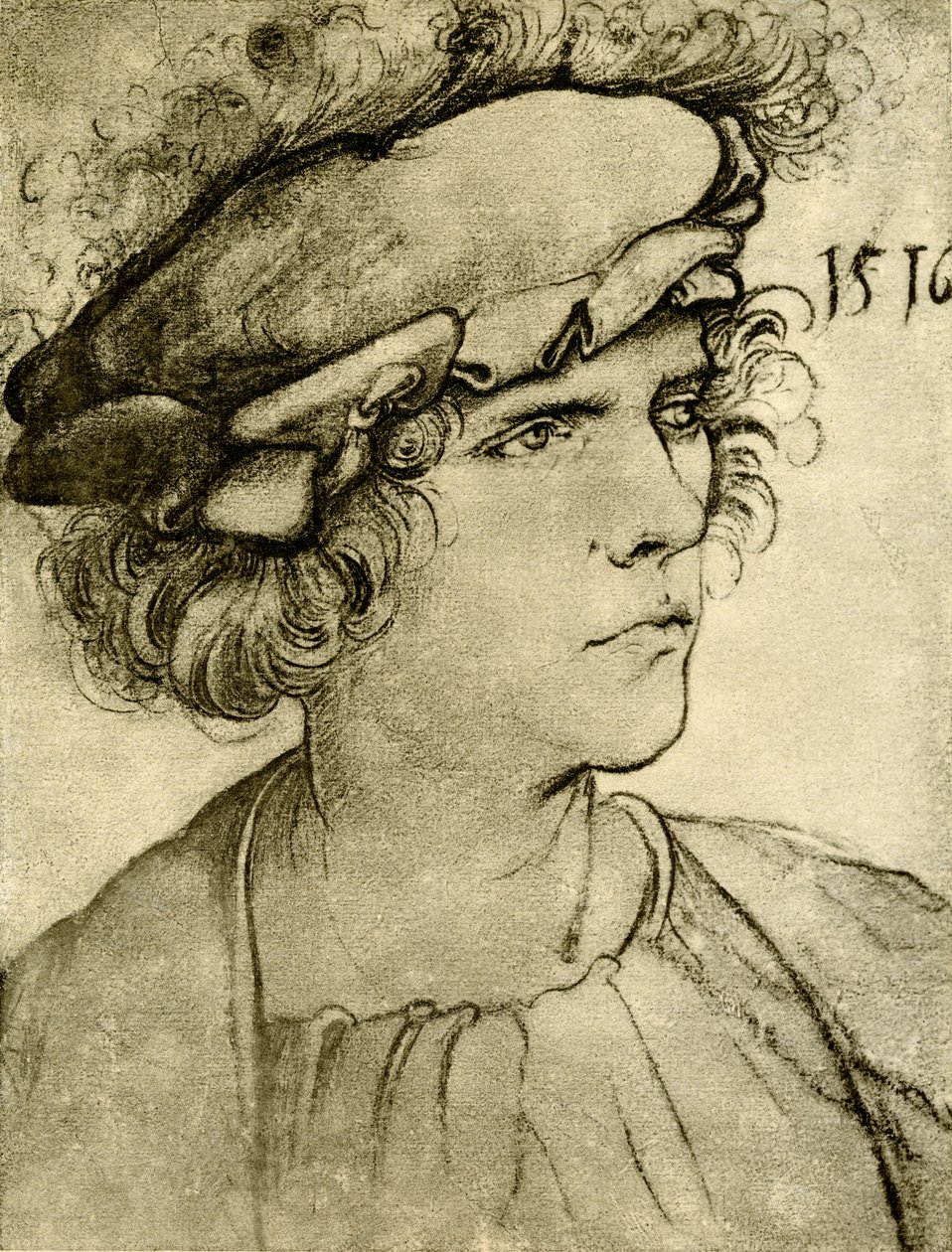 Portrét cizince od Hans Leonard Schaufelein