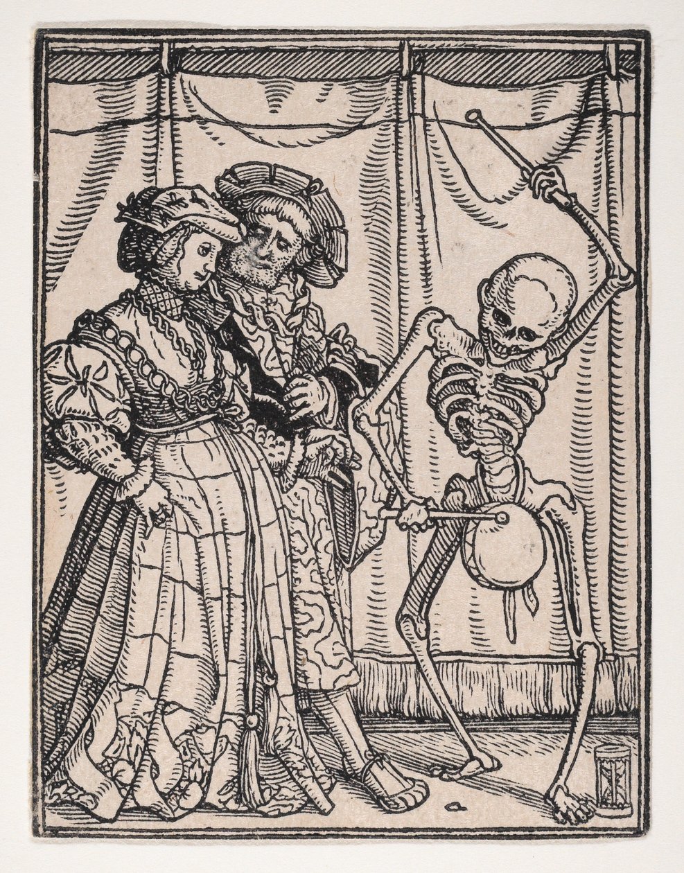 Šlechtična, z Tanec smrti, ca. 1526, vydáno 1538. od Hans Lützelburger