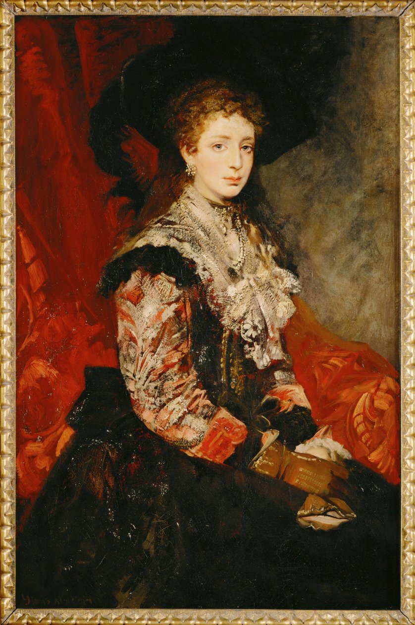 Clothilde Beer ... (malba na plátně) od Hans Makart