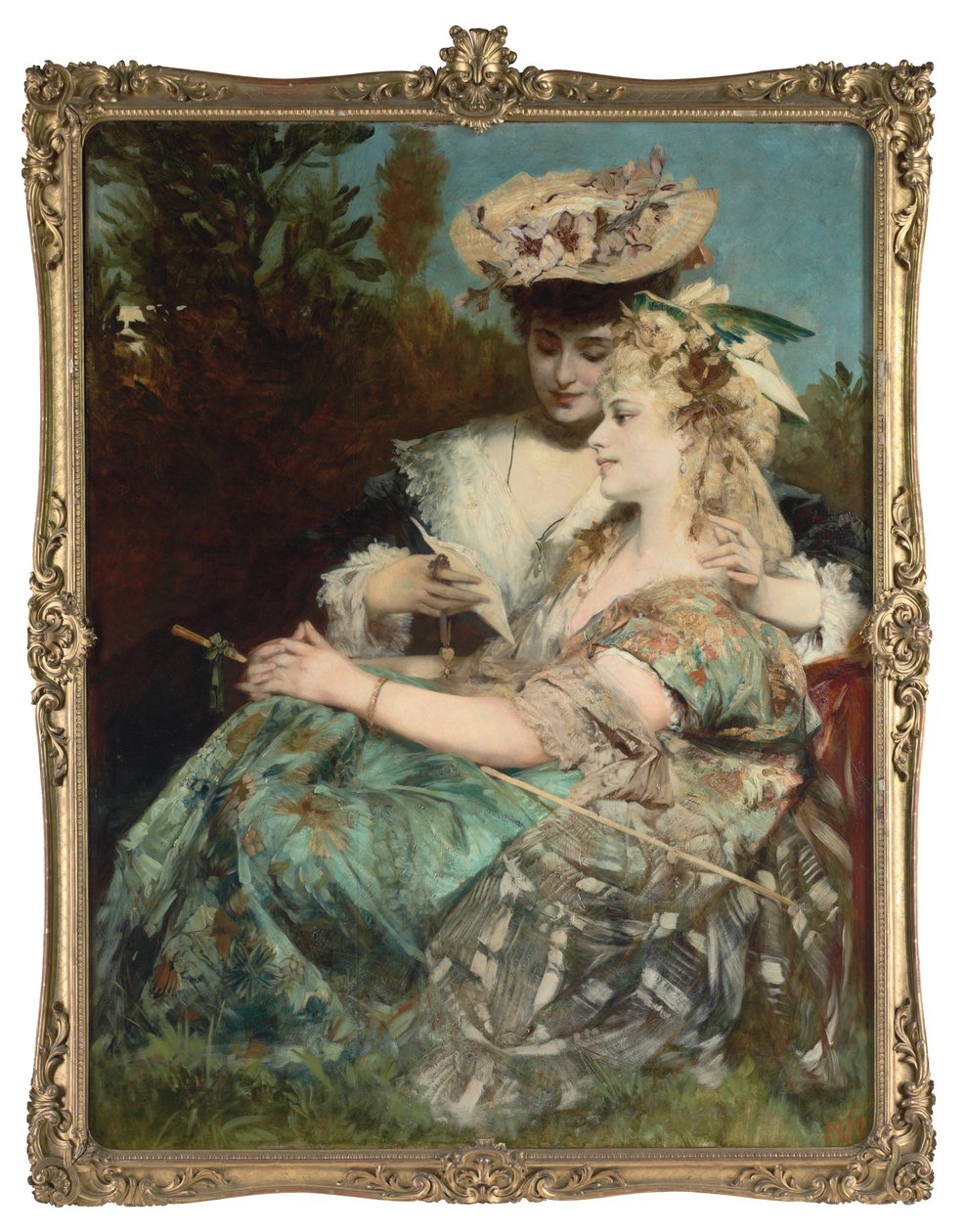 Milostný dopis, 1875 od Hans Makart