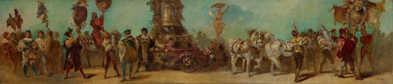 Návrh na slavnostní průvod roku 1879 - Rytci a slévači bronzu od Hans Makart