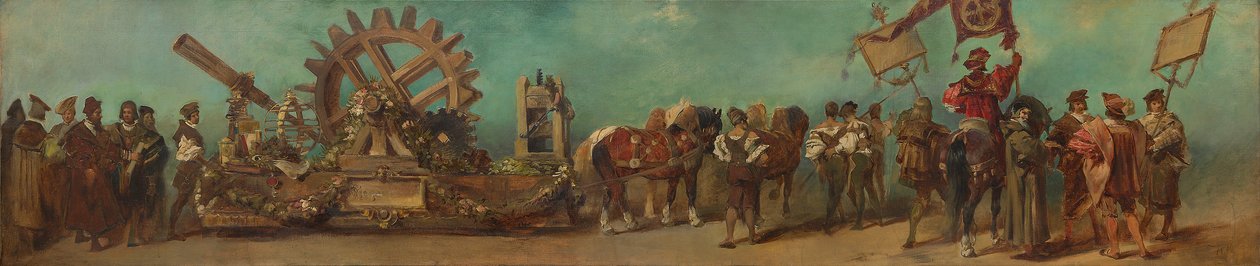 Návrh průvodu z roku 1879 – Strojní inženýři a mechanici od Hans Makart