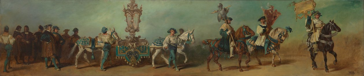 Návrh na slavnostní průvod roku 1879 - Klempíři od Hans Makart