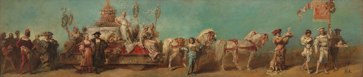 Návrh na slavnostní průvod roku 1879 - Cukráři od Hans Makart