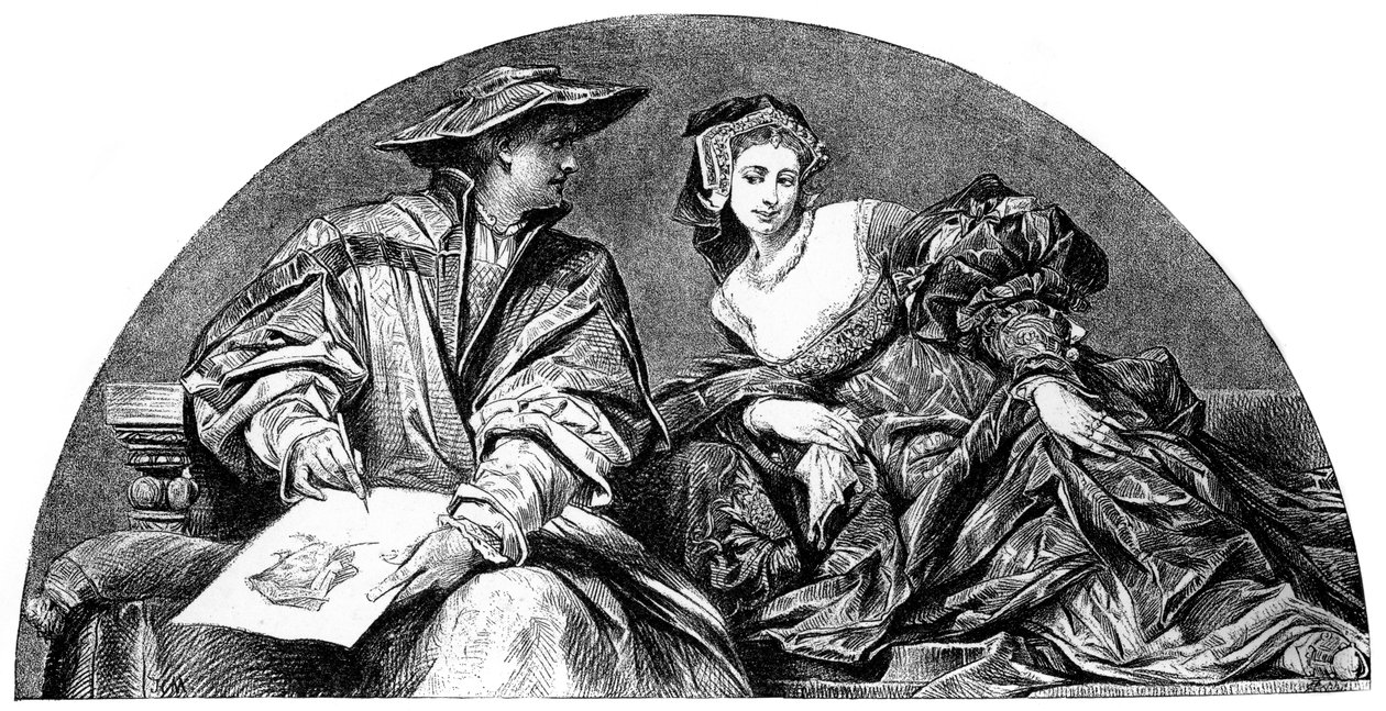 Hans Holbein, německý umělec, c1880-1882 od Hans Makart
