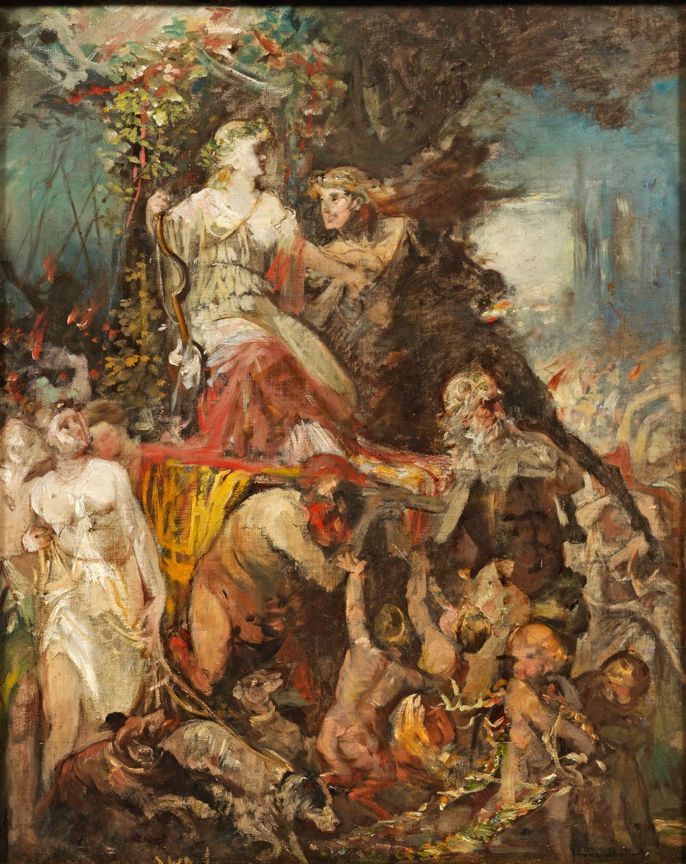 Hans Makart Triumfální průvod Diany s Bakchem od Hans Makart
