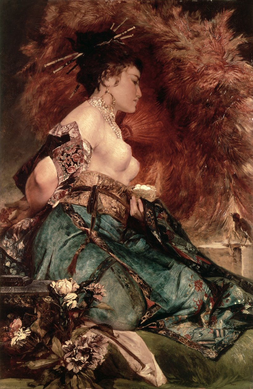 Japonská dívka od Hans Makart