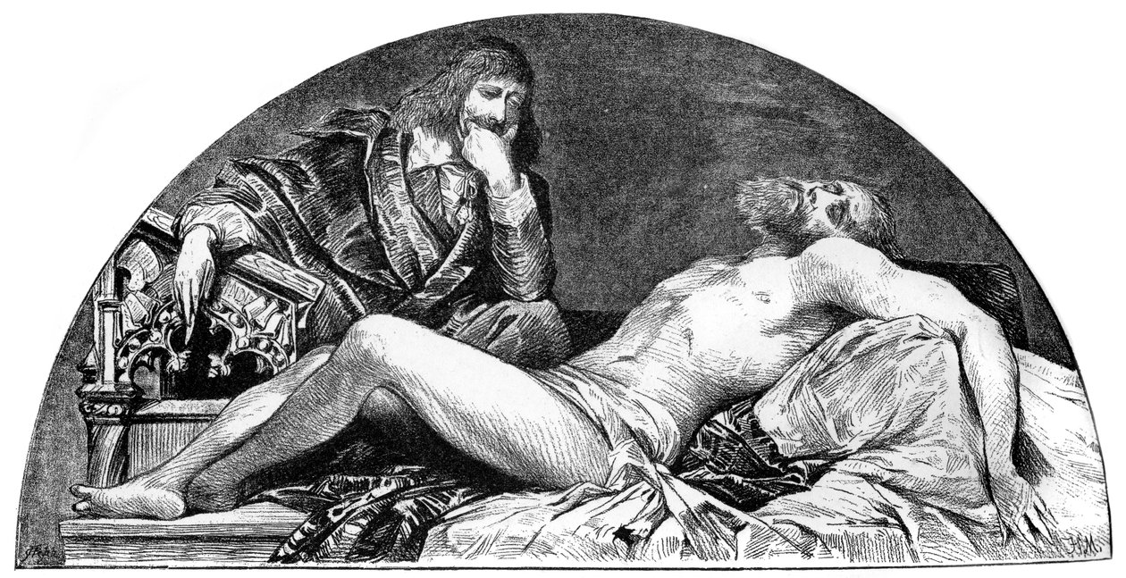 Joseph Ribera, španělský umělec působící v Itálii, c1880-1882. od Hans Makart