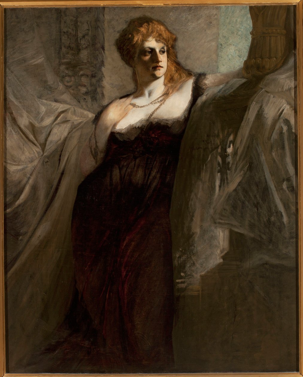 Portrét mladé ženy od Hans Makart
