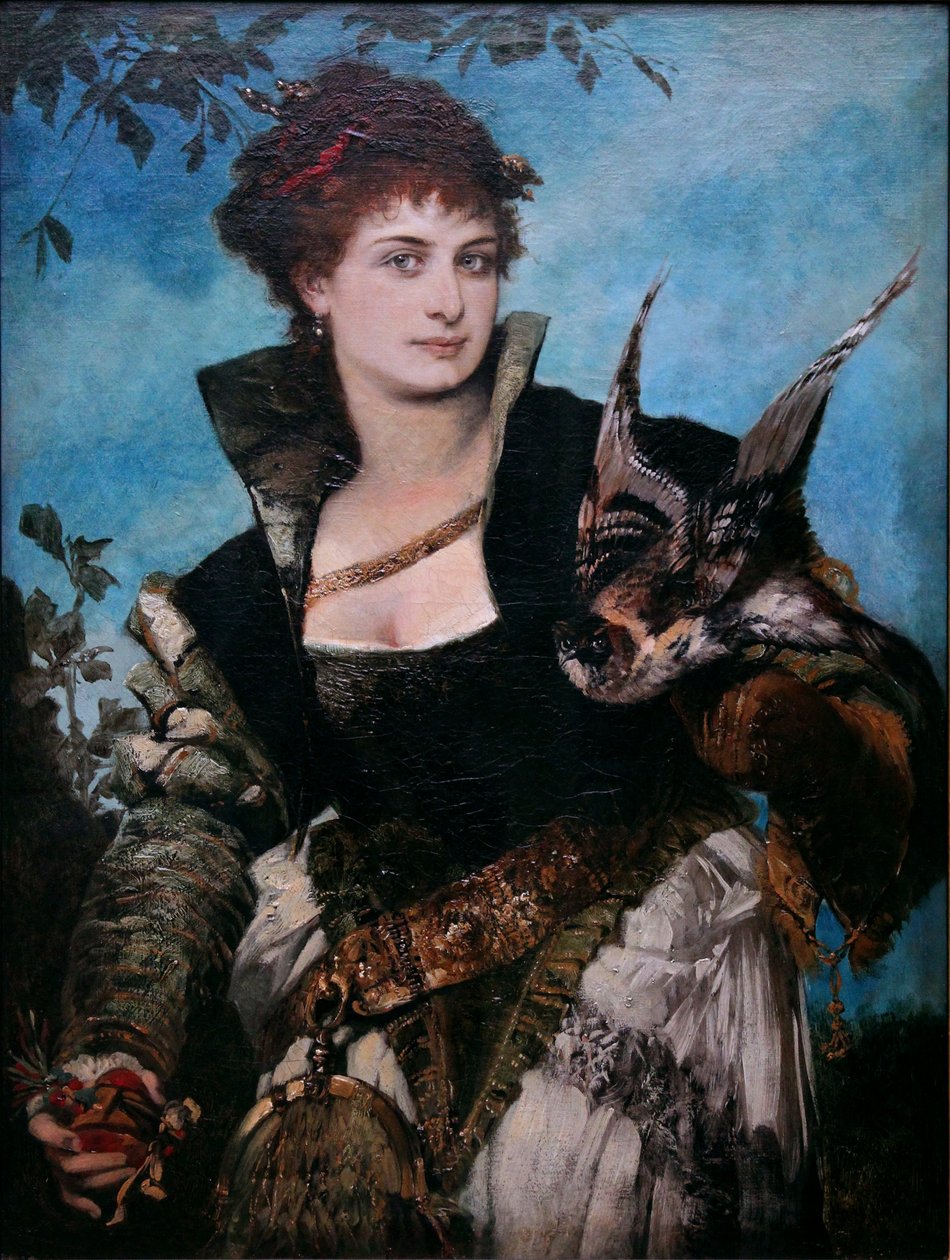 Sokolnice od Hans Makart