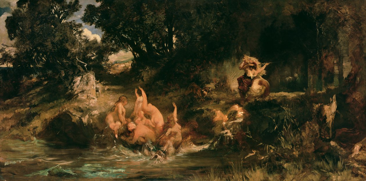 Mořské panny a tygr, 1872-73 od Hans Makart