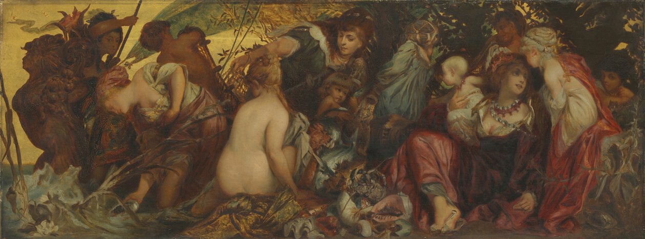 Poklady moře od Hans Makart