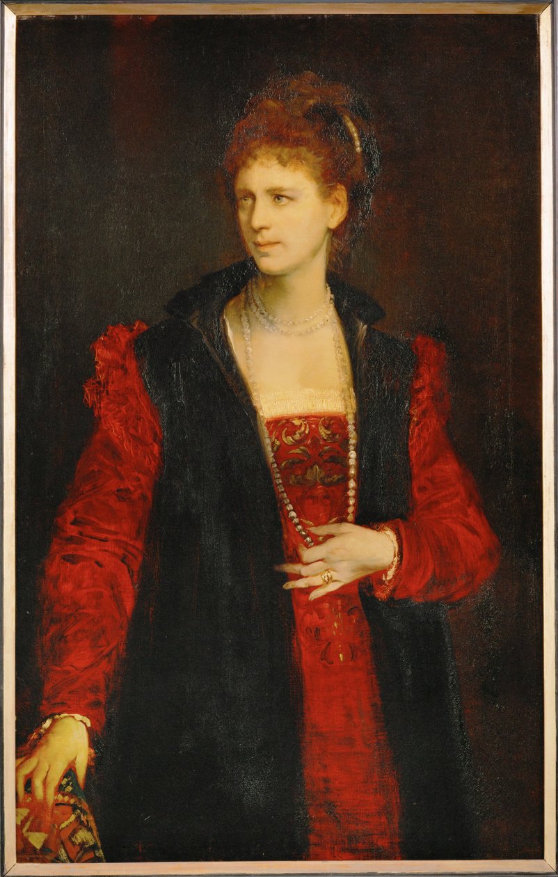 Zerline Gabillon, herečka vídeňského Burgtheateru ... (malba na plátně) od Hans Makart