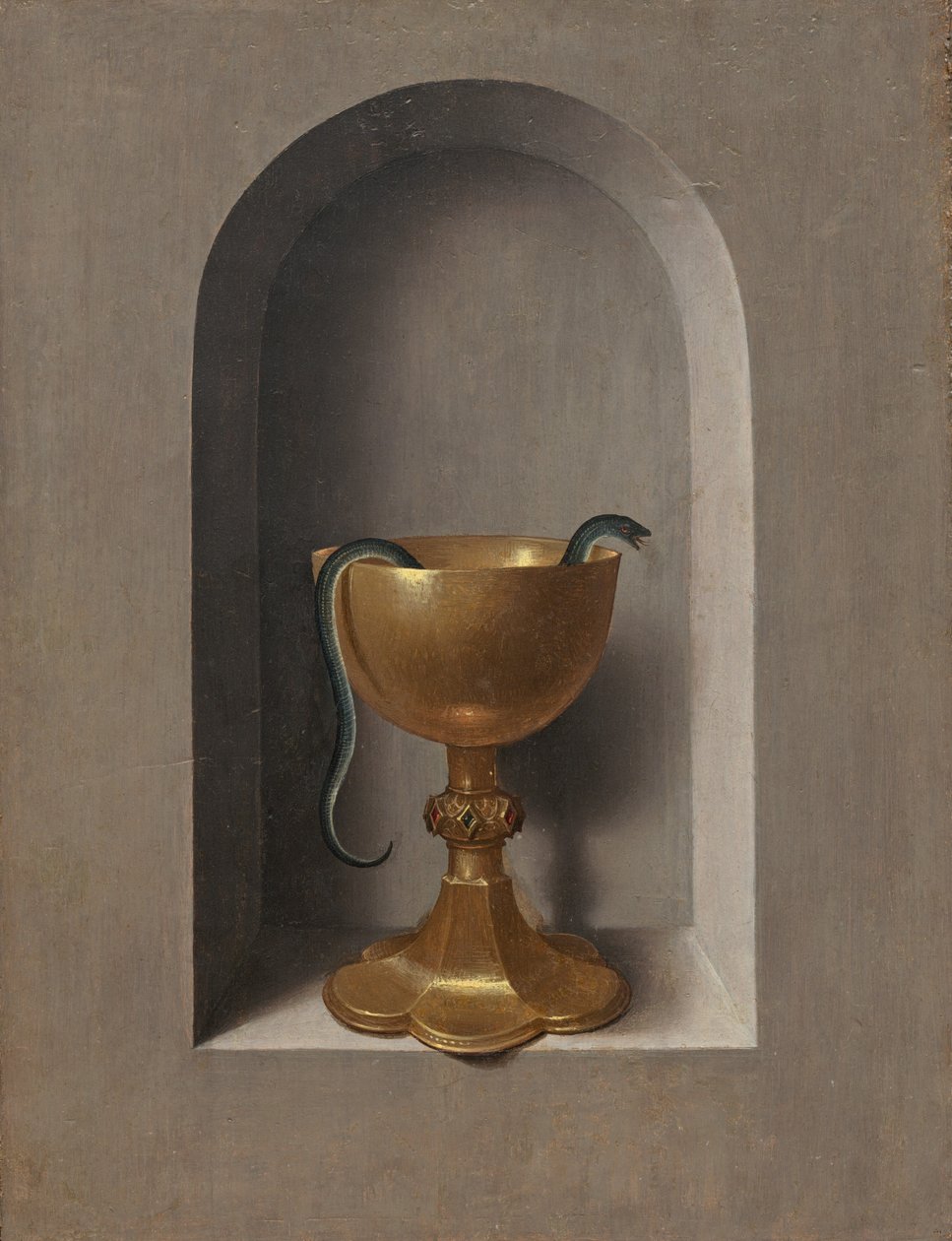 Kalich svatého Jana Evangelisty [reverzní] od Hans Memling