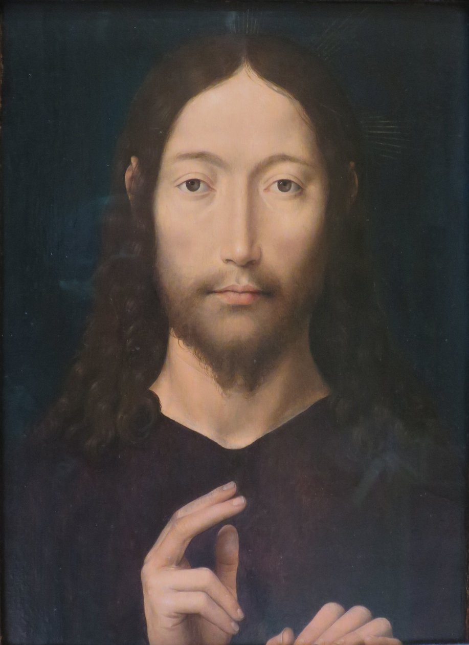 Kristus dává své požehnání od Hans Memling