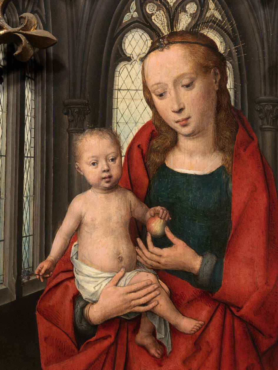 Detail relikviáře svaté Uršuly od Hans Memling