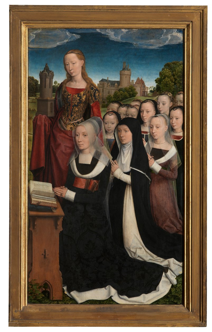 Detail Triptychu Willema Moreela od Hans Memling