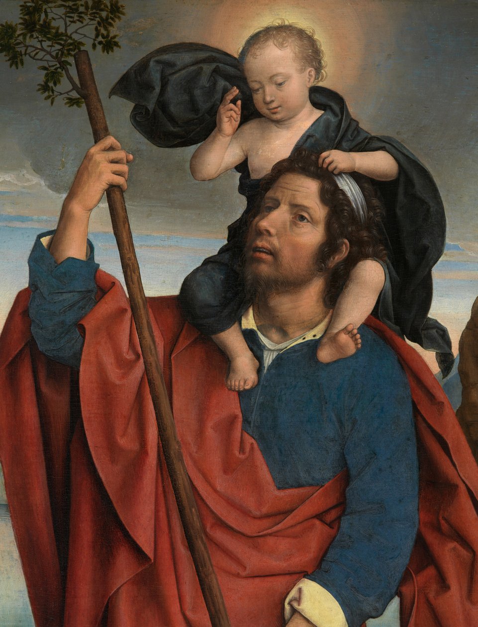 Detail Triptychu Willema Moreela od Hans Memling