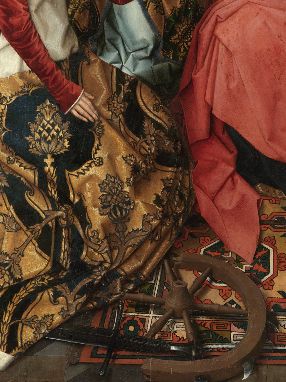 Detail centrálního panelu Triptychu svatého Jana Křtitele a svatého Jana Evangelisty od Hans Memling