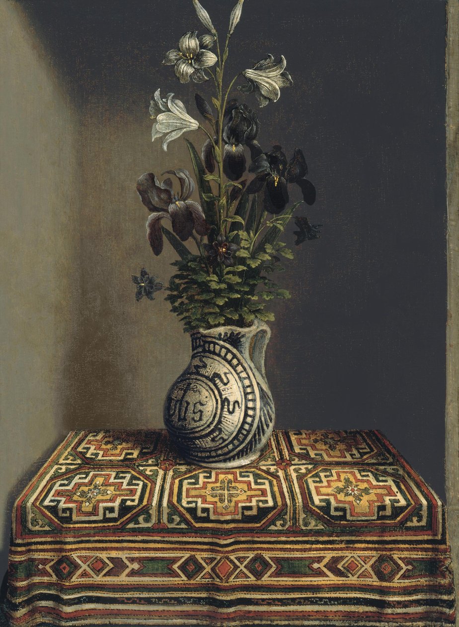 Květiny ve džbánu, asi 1485 od Hans Memling