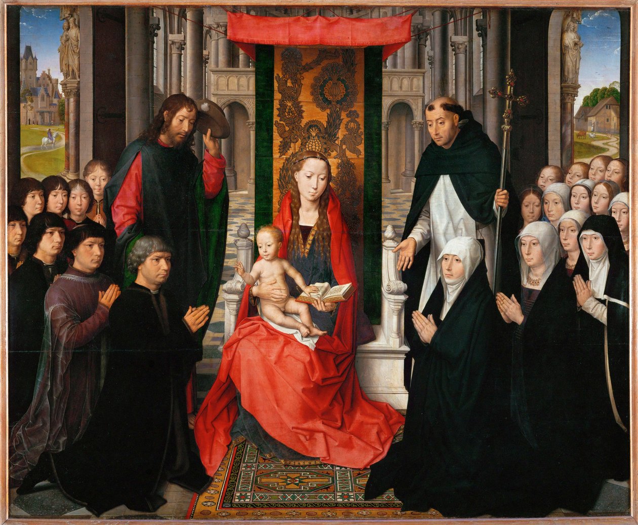 Panna Marie Jacquese Floreina - Madona s dítětem ... od Hans Memling