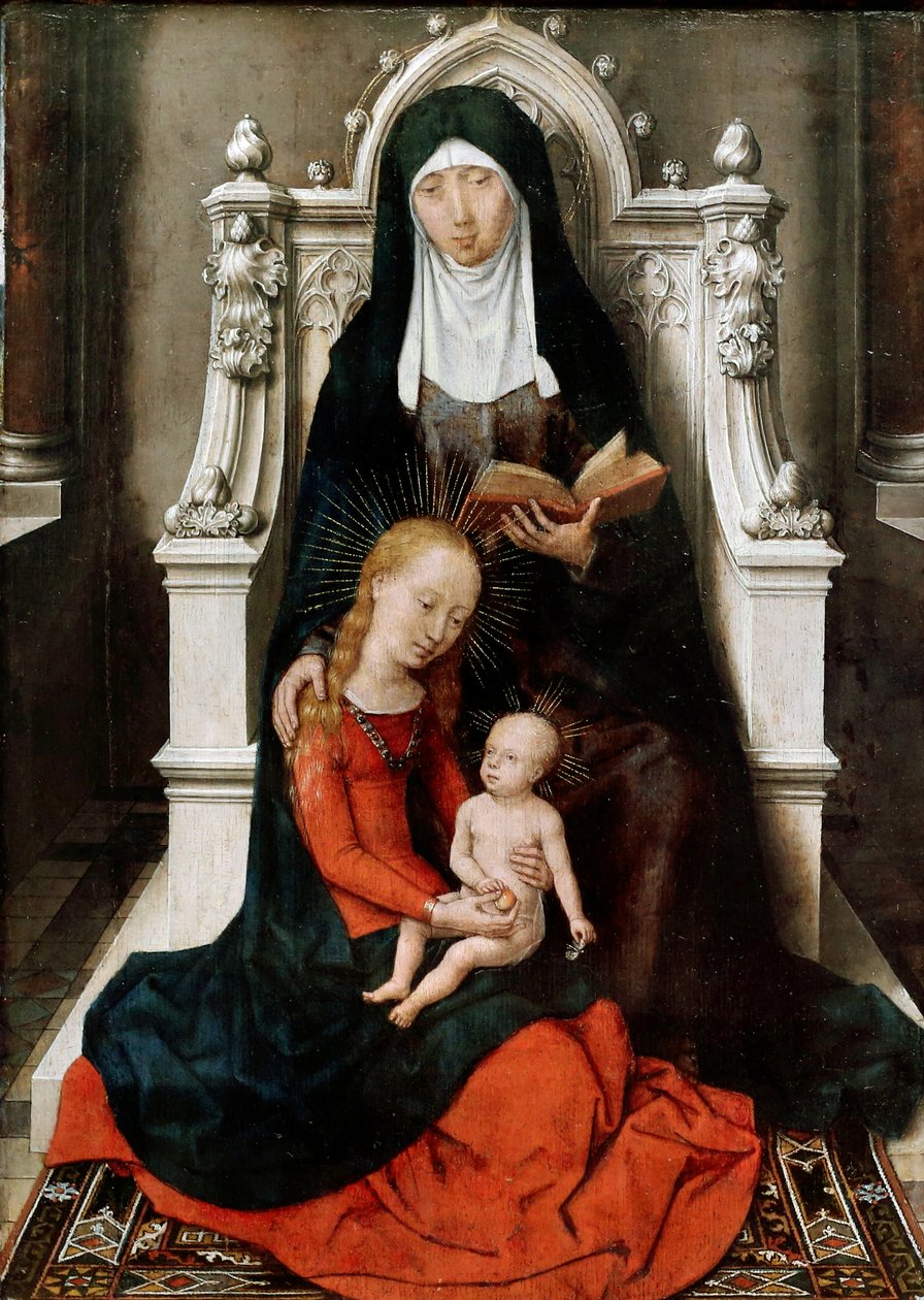 Madona a dítě se svatou Annou od Hans Memling