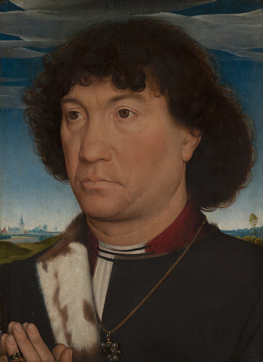 Portrét muže z rodu Lespinette, c.1485-90 od Hans Memling