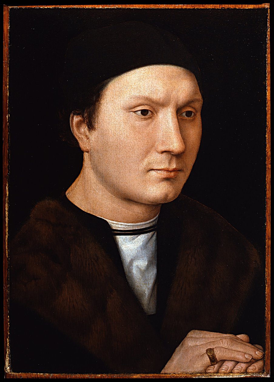Portrét neznámého muže, cca 1485 od Hans Memling