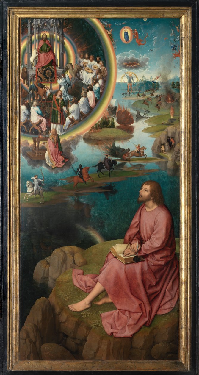 Pravý panel Triptychu svatého Jana Křtitele a svatého Jana Evangelisty od Hans Memling