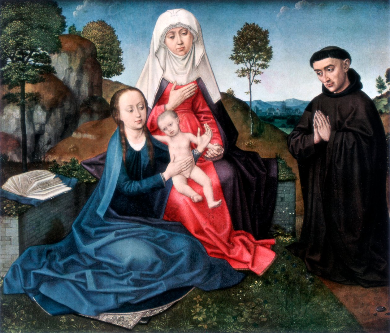 Svatá Anna, Panna a dítě a dárce, 1927 od Hans Memling