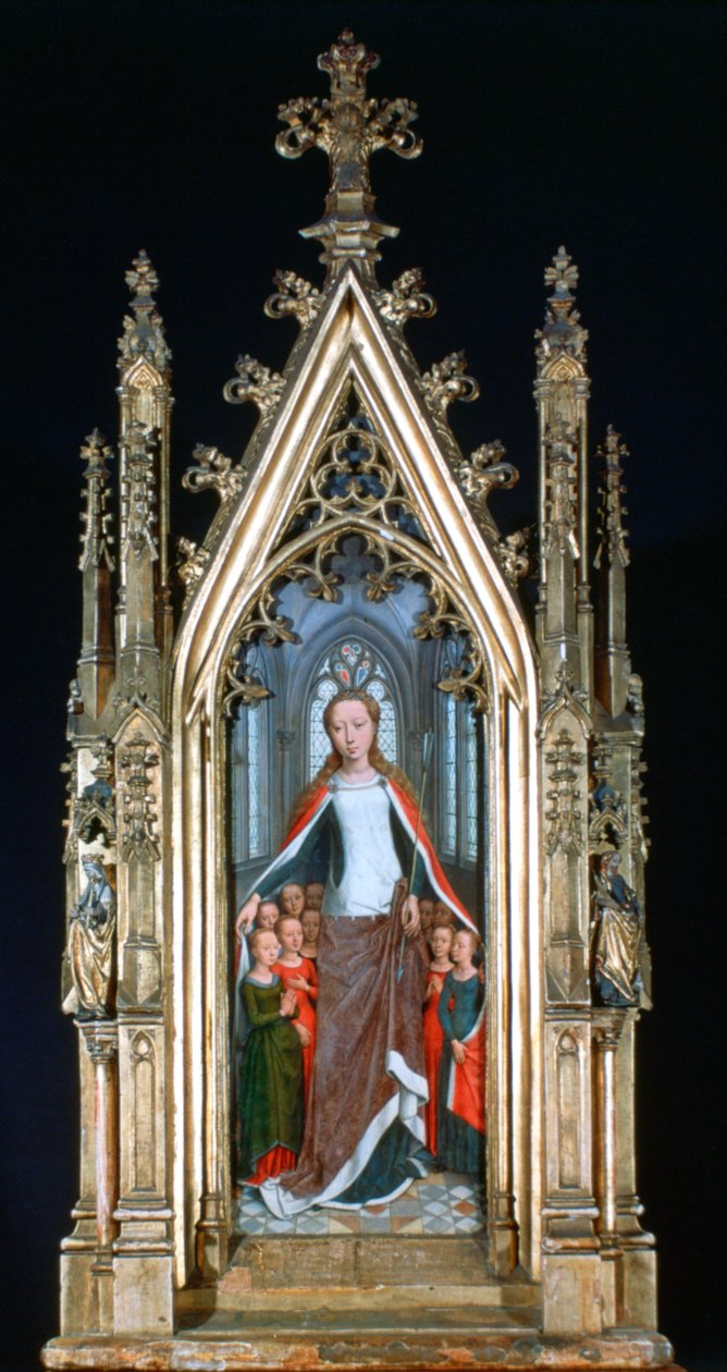 Svatyně St Ursula, St Ursula a svaté Panny, 1489 od Hans Memling