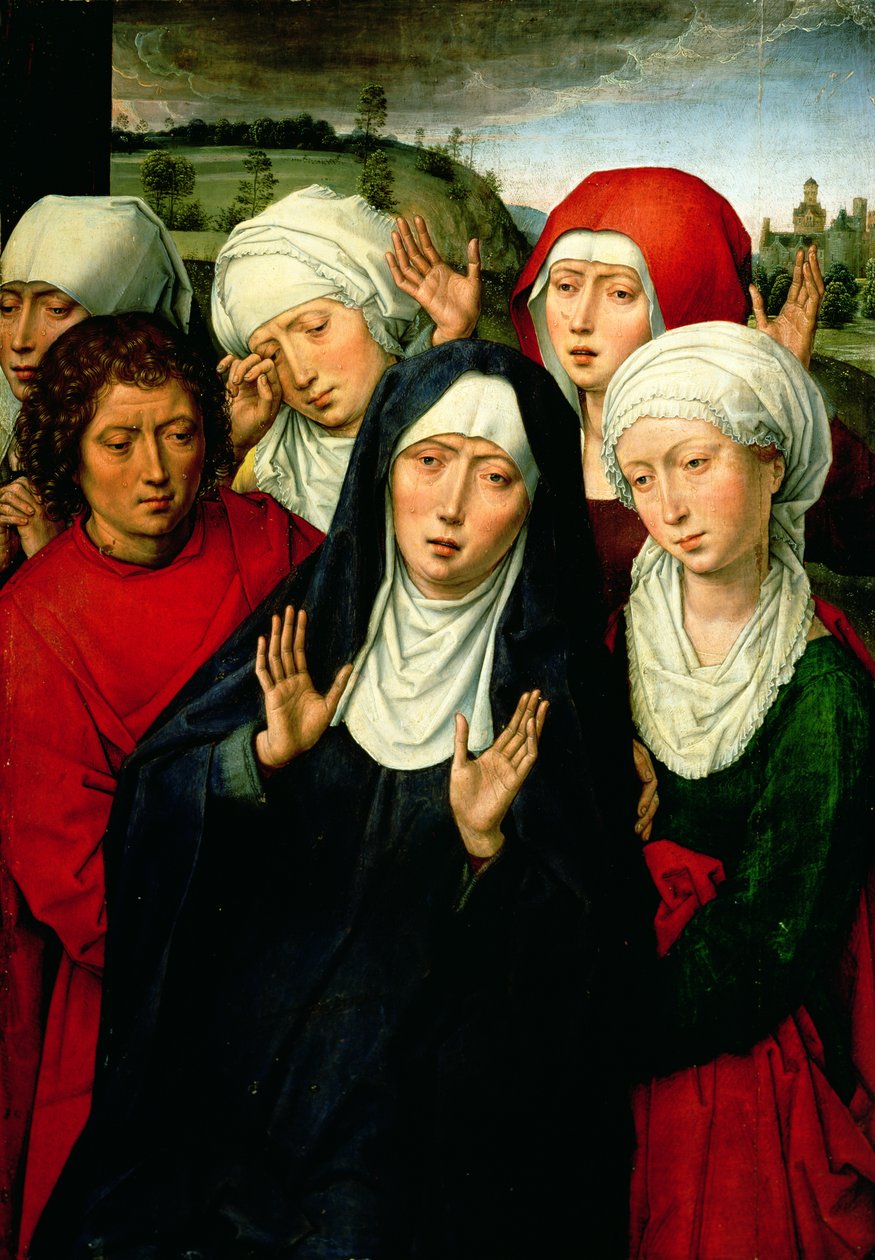 Svaté ženy, pravý panel Deposition Diptych, c.1492-94 od Hans Memling