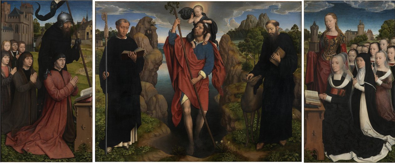 Triptych Willema Moreela, 1484 od Hans Memling