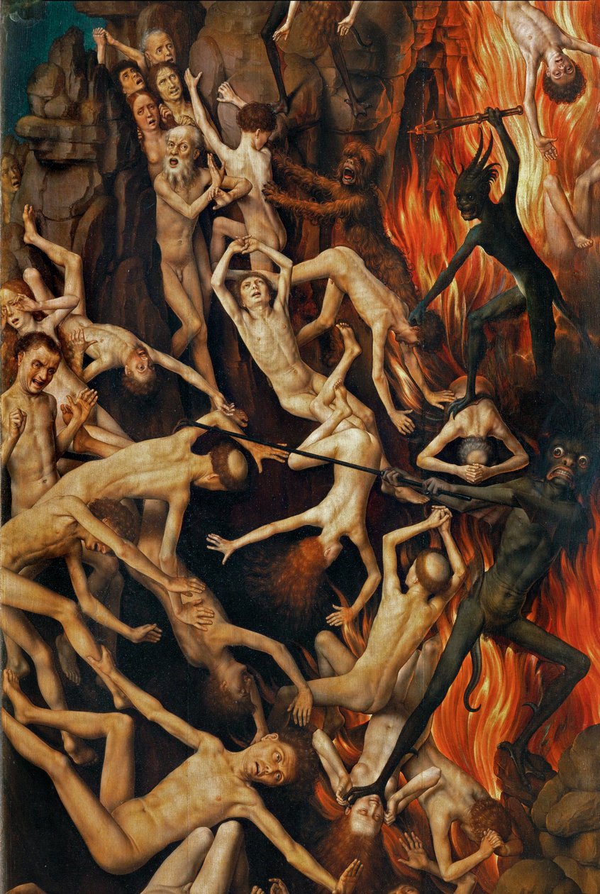 Triptych s Posledním soudem, pravá clona (olej na dřevě) od Hans Memling