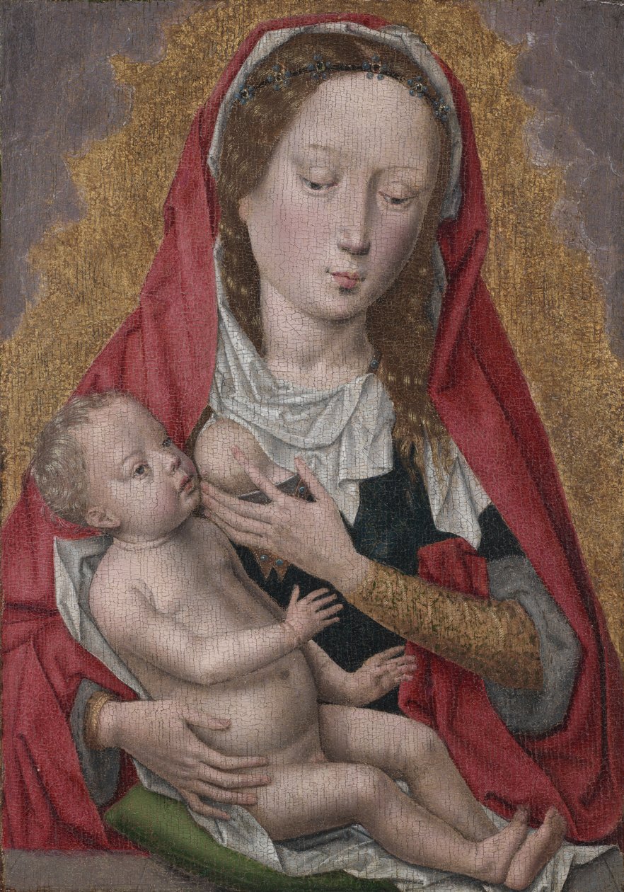 Panna s dítětem, asi 1470-80 (olej na dřevě) od Hans Memling