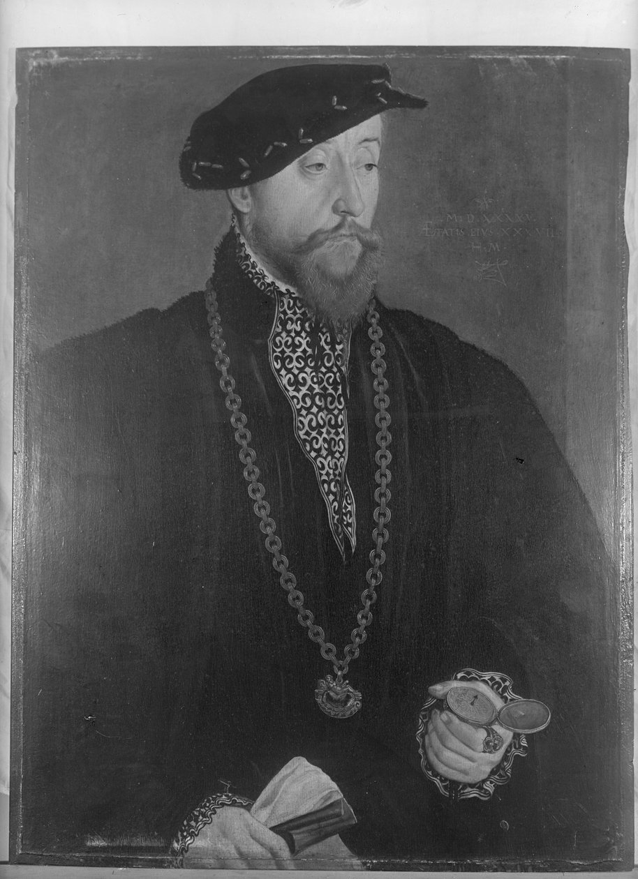 Portrét Pankráze von Freyberg, 1545 od Hans Muelich or Mielich