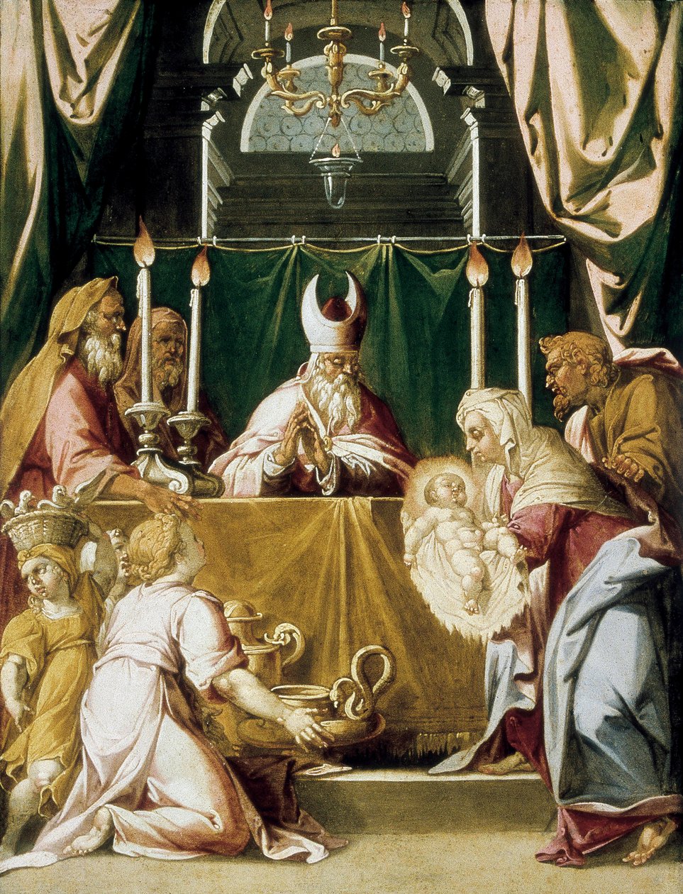 Prezentace v chrámu od Hans Muelich or Mielich