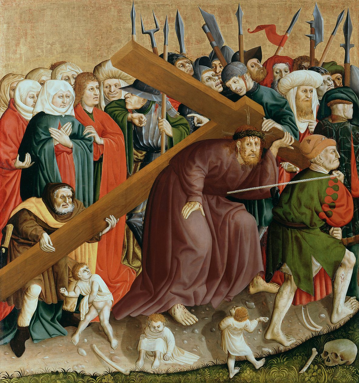 Kristus nesoucí kříž. Křídla Wurzachského oltáře, 1437 od Hans Multscher
