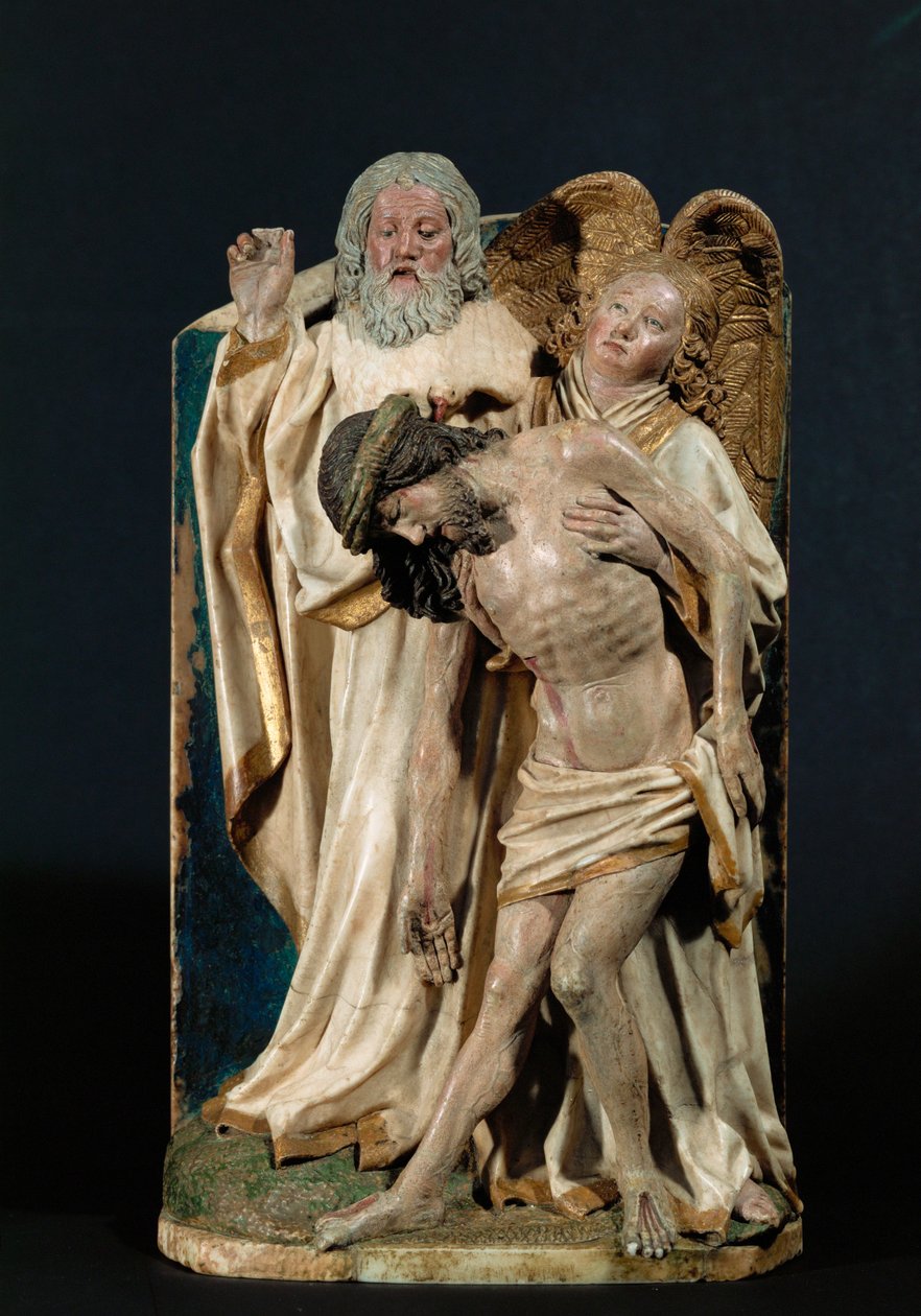 Svatá Trojice (polychromovaný vápenec) od Hans Multscher