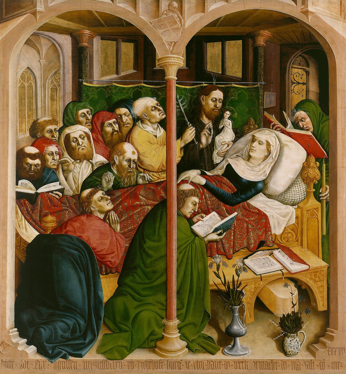 Smrt Marie. Křídla Wurzachského oltáře, 1437 od Hans Multscher