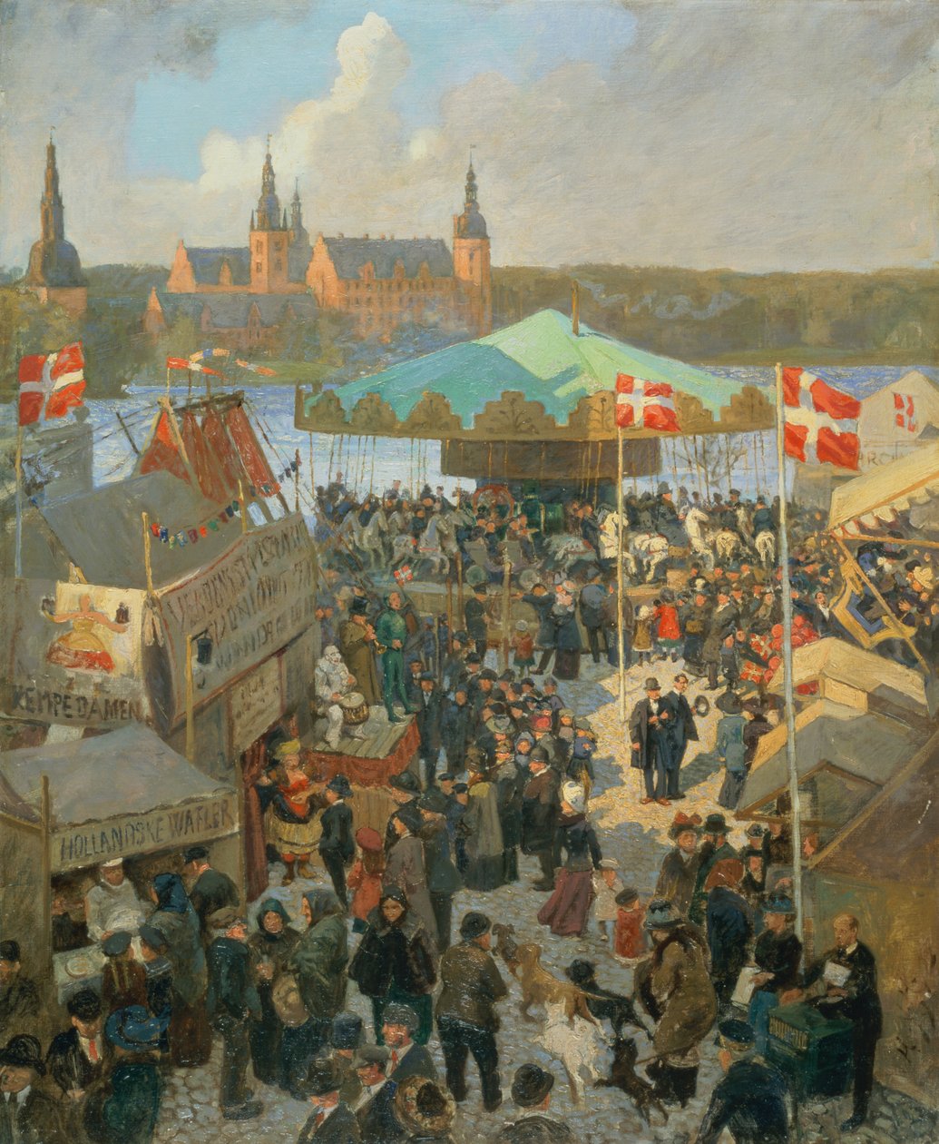 Listopadový trh v Hillerodu od Hans Nikolaj Hansen