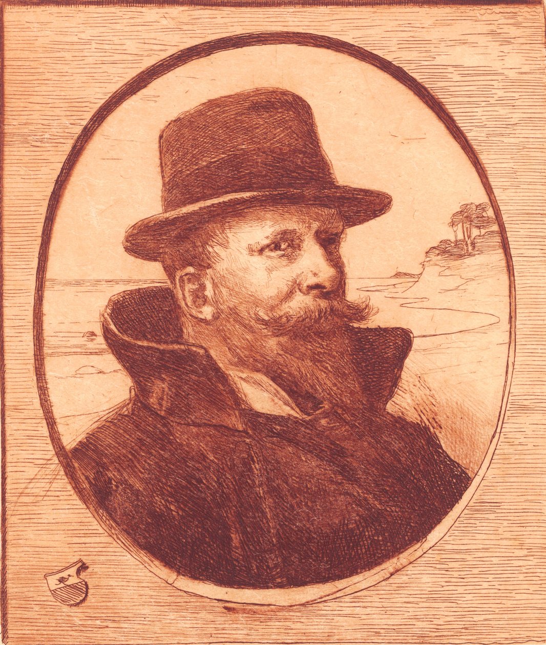 Autoportrét od Hans Nikolaj Hansen
