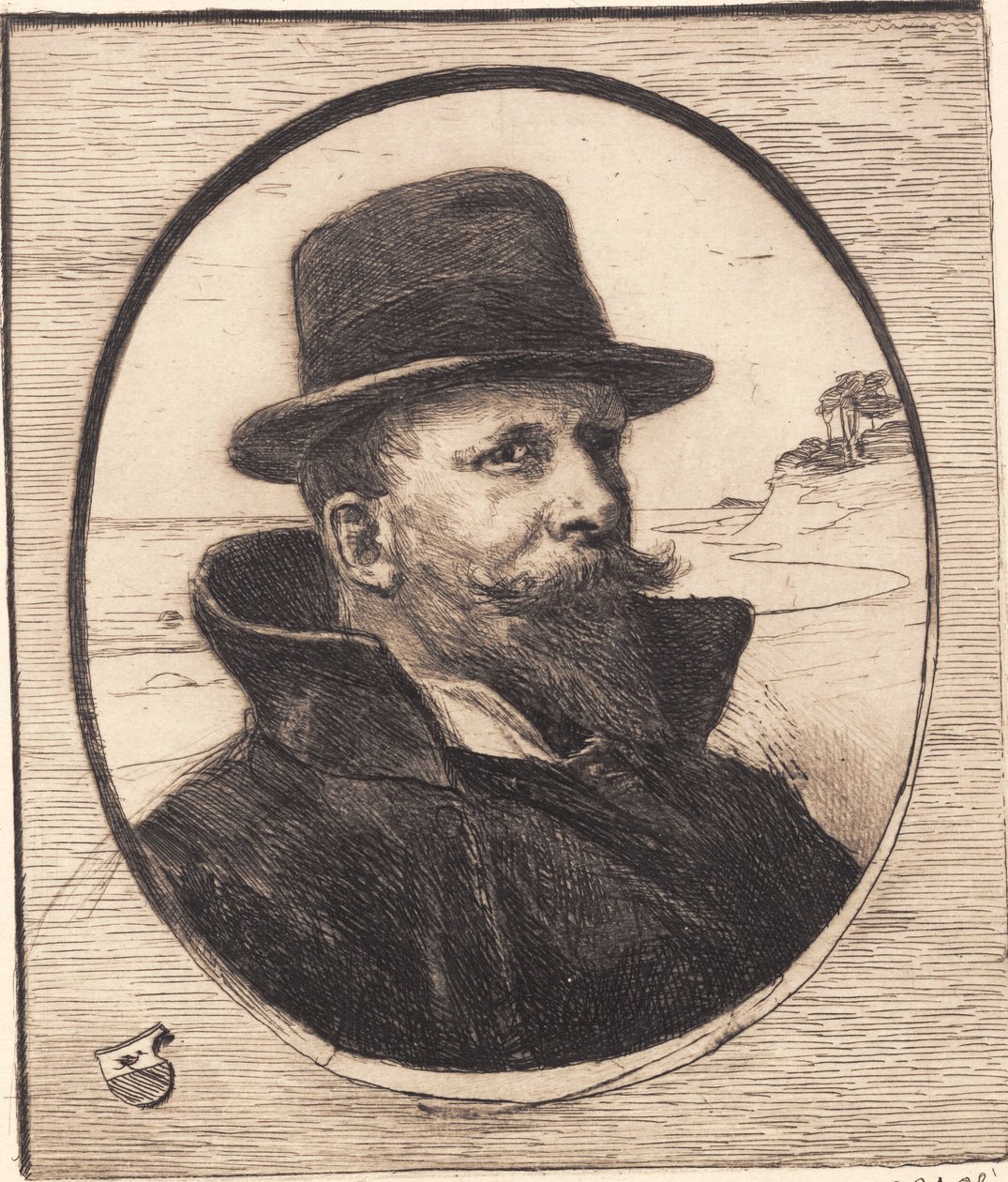 "Autoportrét" od Hans Nikolaj Hansen