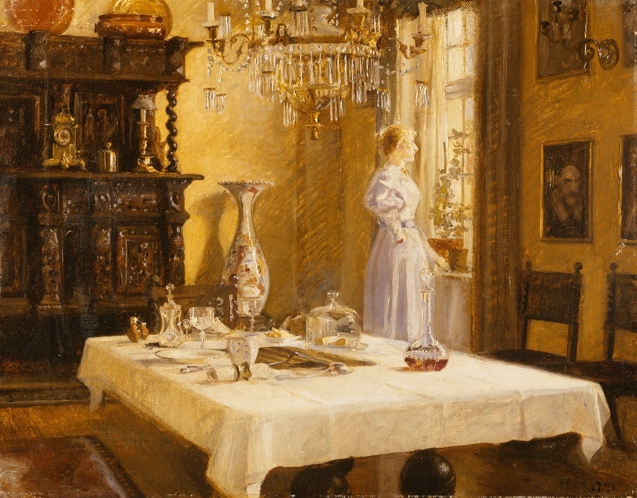 Pozdní příjezd, 1894 od Hans Nikolaj Hansen