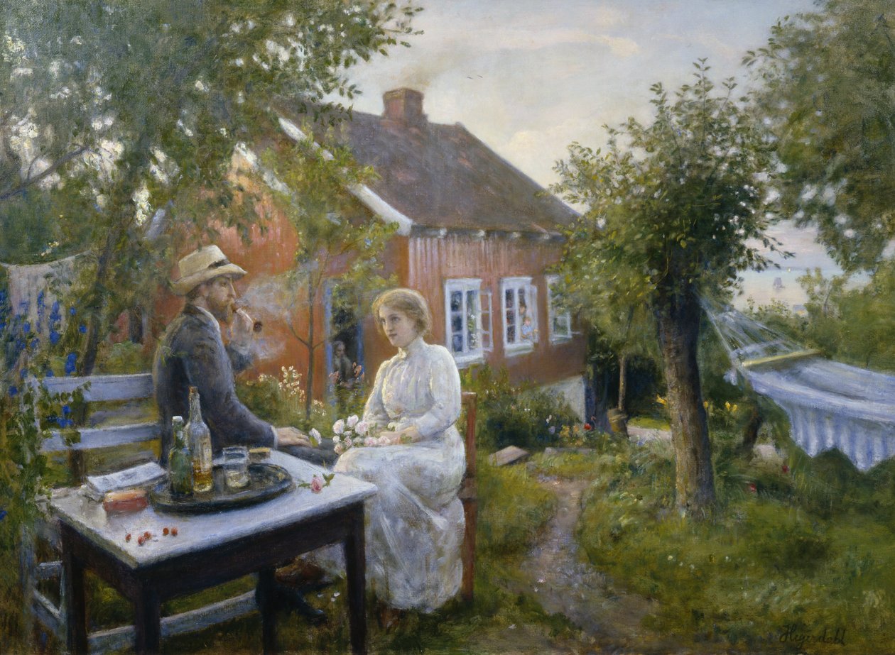 Léto v Aasgaardstrand (olej na plátně) od Hans Olaf Heyerdahl